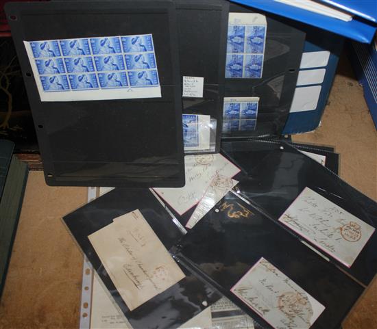 Quantity of stamp albums, covers etc